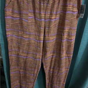 Target Purple and Orange Track Pants with Relaxed Fit